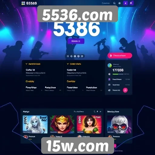 Análise da interface do usuário no site 5536.com